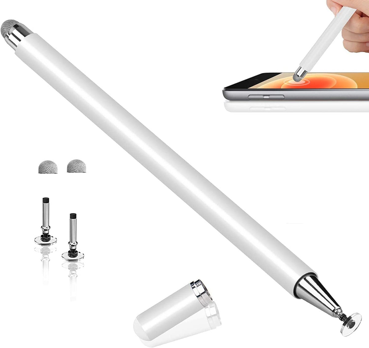 2 Way Capacitive Alumunium Stylus Pen